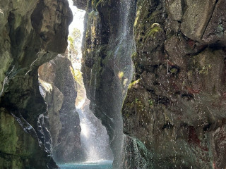 Kourtaliotiko waterfalls and Palm beach Image 2
