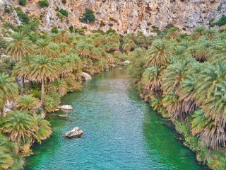 Kourtaliotiko waterfalls and Palm beach Image 12
