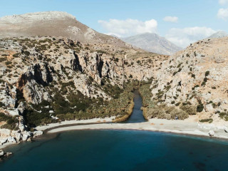 Kourtaliotiko waterfalls and Palm beach Image 15